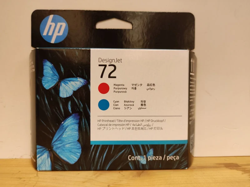 C9383A, HP 72 Magenta and Cyan Printhead