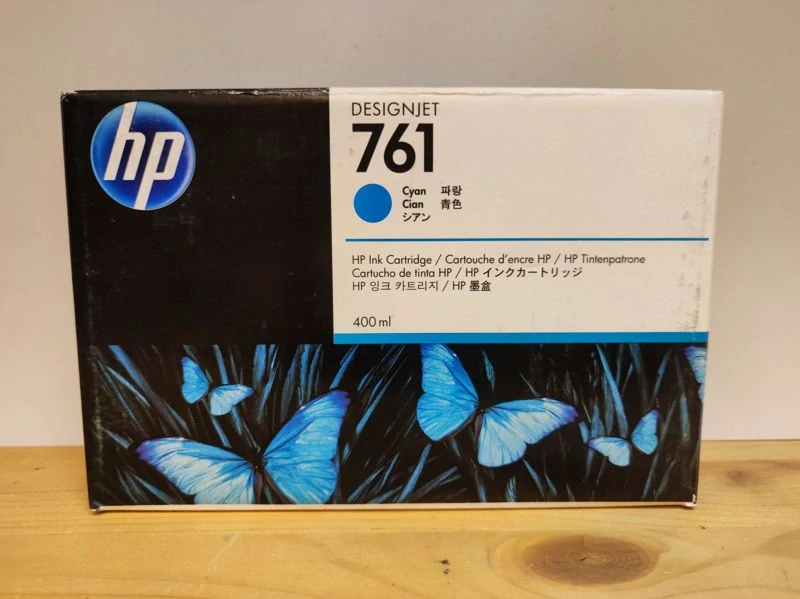 CM994A, HP 761 originální inkoustová náplň Cyan 400ml, po expiraci se zárukou