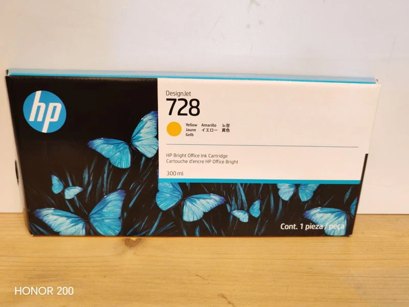 F9K15A, HP 728 originální inkoustová náplň Yellow 300ml