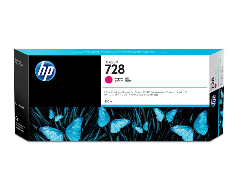F9K16A, HP 728 originální inkoustová náplň Magenta 300ml