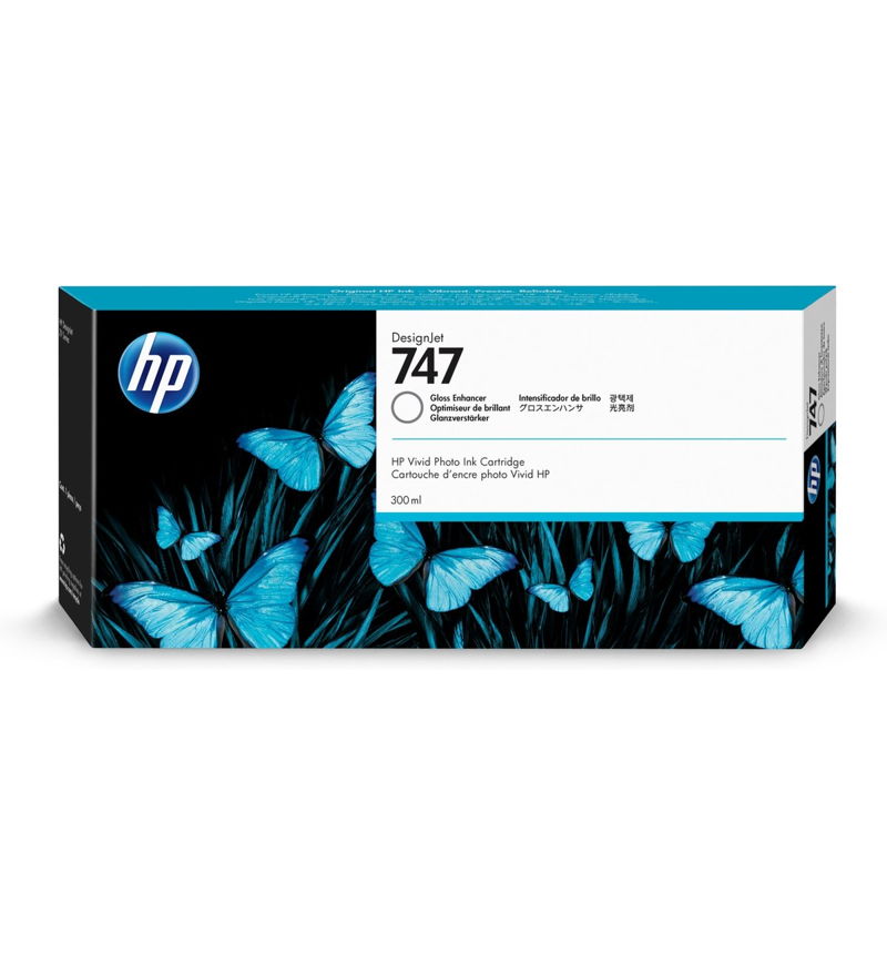 P2V87A, HP 747 originální inkoustová náplň Gloss Enhancer 300ml