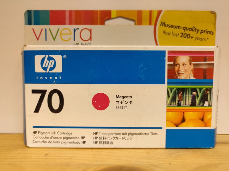 C9453A, HP 70 originální inkoustová náplň Magenta 130ml, po expiraci se zárukou
