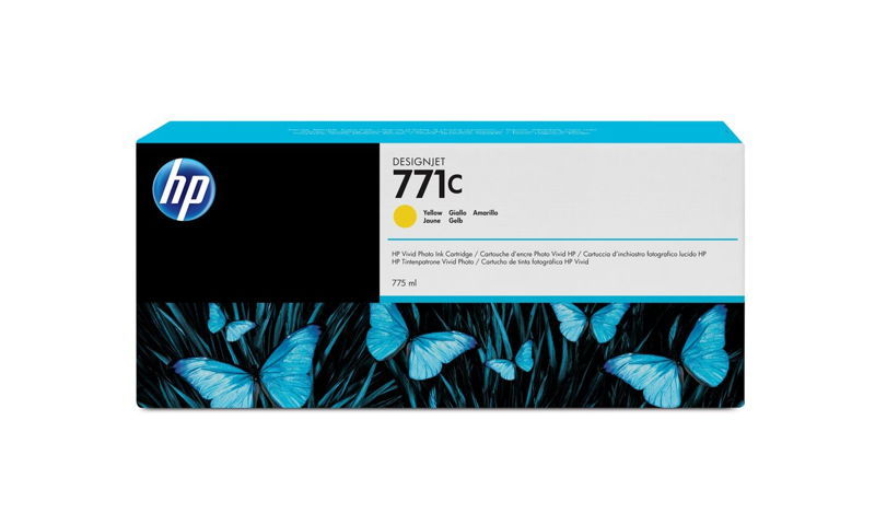 B6Y10A, HP 771c originální inkoustová náplň Yellow 775ml