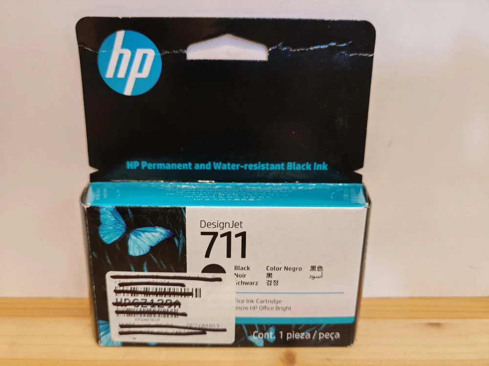 CZ129A, HP 711 originální inkoustová náplň Black 38ml, po expiraci se zárukou