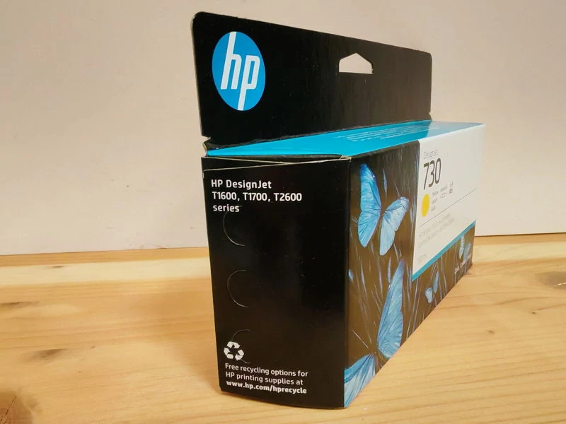 P2V64A, HP 730 originální inkoustová náplň Yellow 130ml