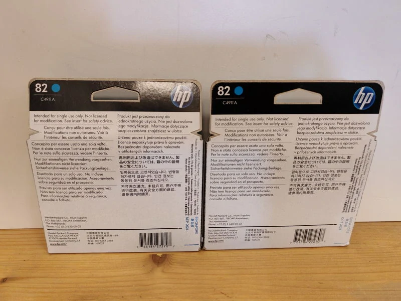 C4911A, HP 82 Cyan 69ml originální cartridge, po expiraci se zárukou