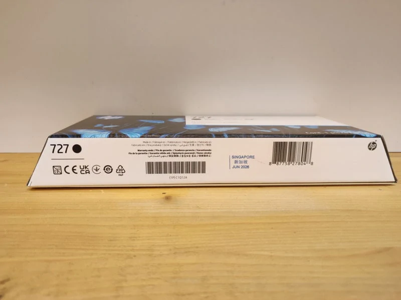 C1Q12A, HP 727 originální inkoustová náplň Matte Black 300ml