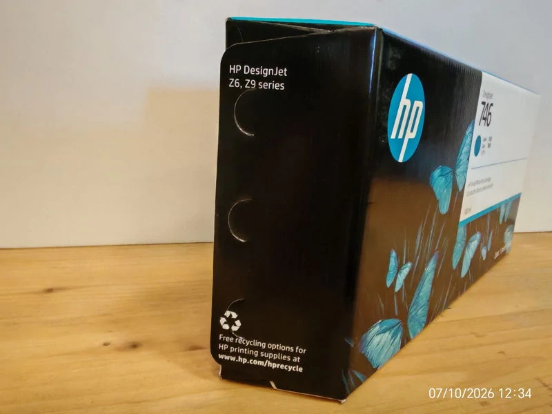 P2V80A, HP 746 originální inkoustová náplň Cyan 300ml