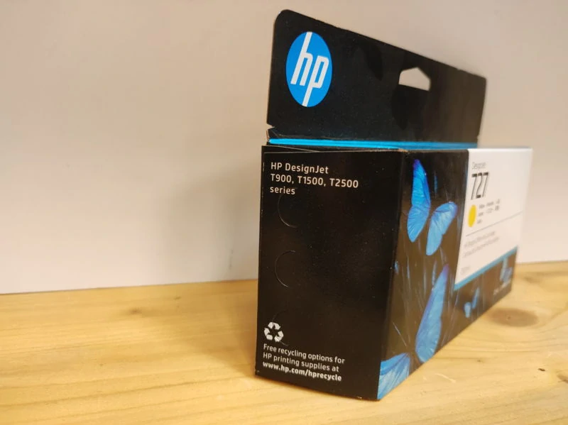 B3P21A, HP 727 originální inkoustová náplň Yellow 130ml