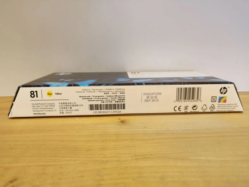 C4953A, HP 81 originální tisková hlava Yellow Dye and Cleaner, po expiraci se zárukou