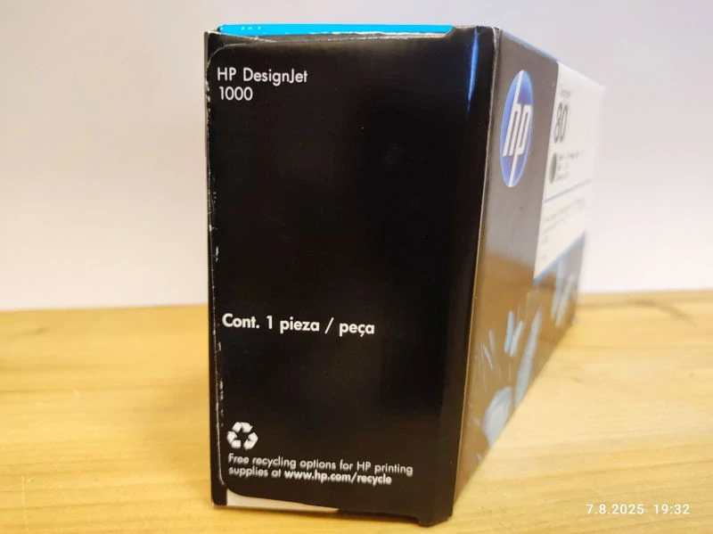 C4871A, HP 80 originální inkoustová náplň Black 350ml, po expiraci se zárukou
