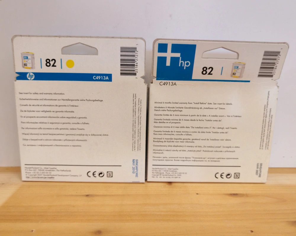 C4913A, HP 82 Yellow 69ml originální cartridge, po expiraci se zárukou