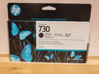 P2V65A, HP 730 originální inkoustová náplň Matte Black 130ml