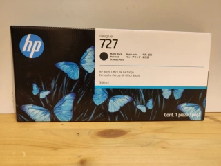 C1Q12A, HP 727 originální inkoustová náplň Matte Black 300ml