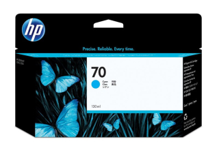 C9452A, HP 70 originální inkoustová náplň Cyan 130ml