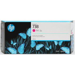 676M7A, HP 738 originální inkoustová náplň Magenta 300ml