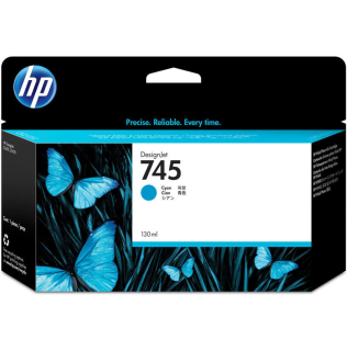 F9J97A, HP 745 originální inkoustová náplň Cyan 130ml