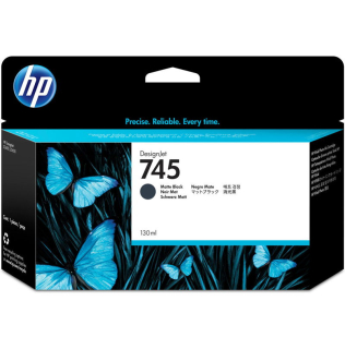 F9J99A, HP 745 originální inkoustová náplň Matte Black 130ml